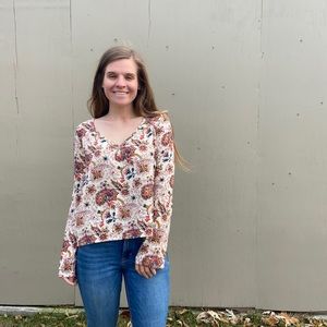 Others Follow Oversized Paisley Floral Blouse